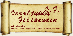 Veroljupka Filipendin vizit kartica